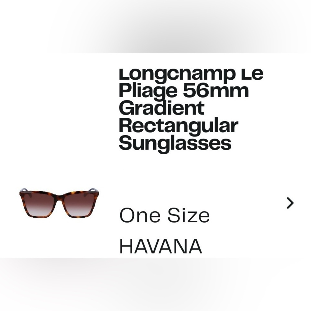 Longchamp Havana Tortoise Sunglasses with case and cleaning cloth. NWT - Picture 2 of 4